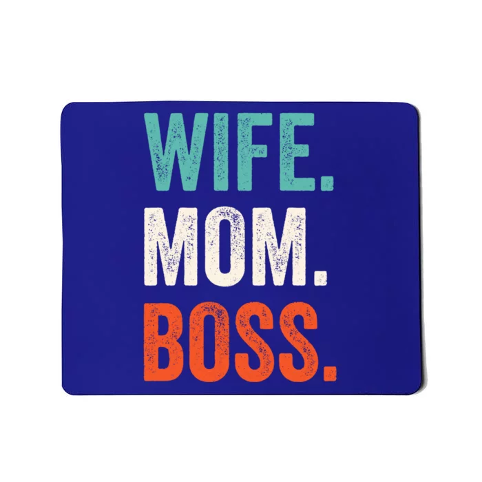 Funny Wife Mom Boss Mothers Day Fun Tee Cute Husband And Husb Cute Gift Mousepad