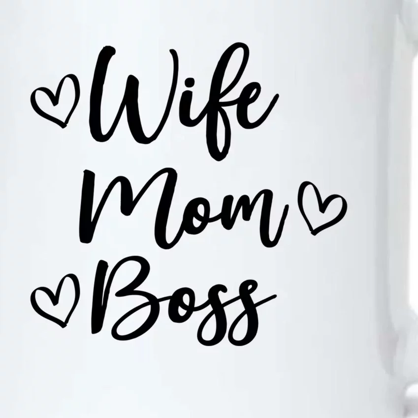 Funny Wife Mom Boss Mother Mom Mama Married Boss Design Cool Gift Black Color Changing Mug