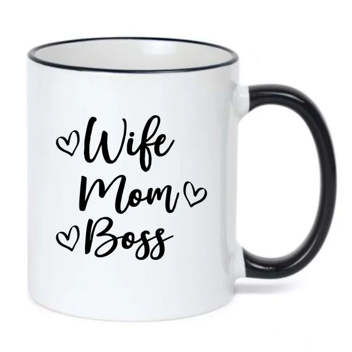 Funny Wife Mom Boss Mother Mom Mama Married Boss Design Cool Gift Black Color Changing Mug