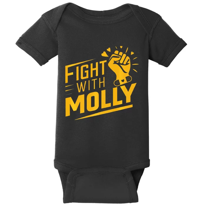 Fight With Molly Stem Cell Cancer Warrior Baby Bodysuit