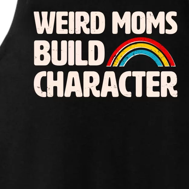 Funny Weird Moms Build Characters Ladies Tri-Blend Wicking Tank