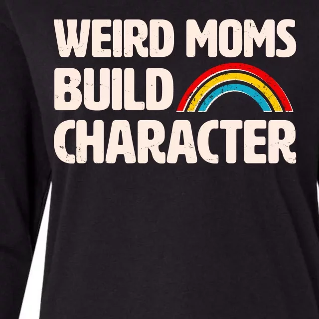 Funny Weird Moms Build Characters Womens Cotton Relaxed Long Sleeve T-Shirt