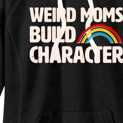 Funny Weird Moms Build Characters Women's Fleece Hoodie