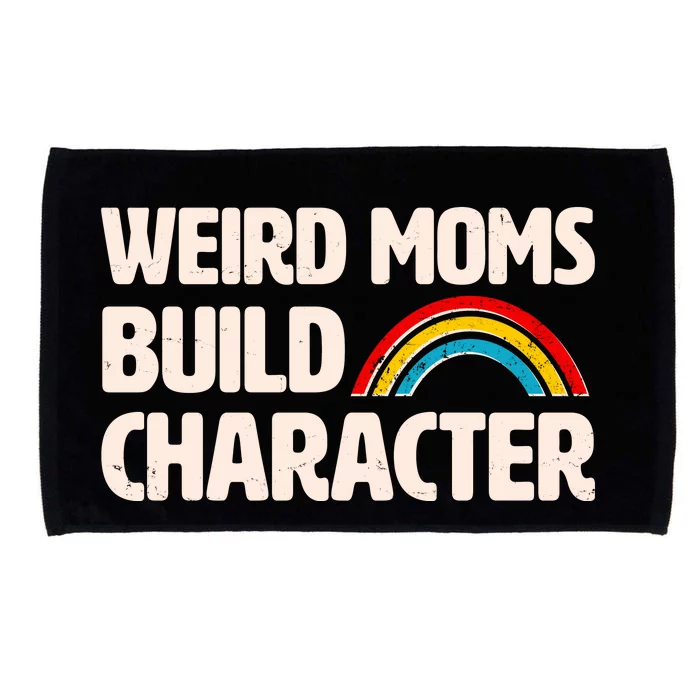 Funny Weird Moms Build Characters Microfiber Hand Towel