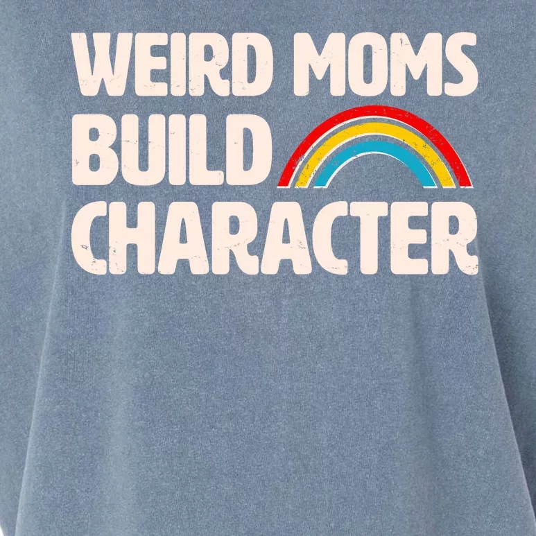 Funny Weird Moms Build Characters Garment-Dyed Women's Muscle Tee