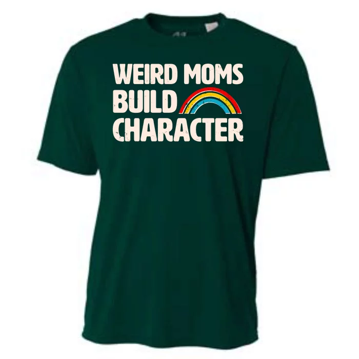 Funny Weird Moms Build Characters Cooling Performance Crew T-Shirt