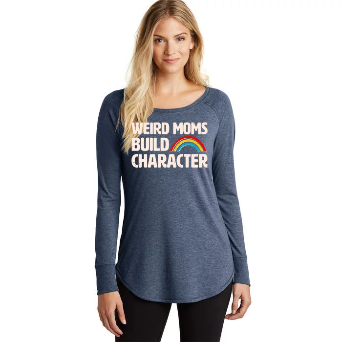 Funny Weird Moms Build Characters Women's Perfect Tri Tunic Long Sleeve Shirt