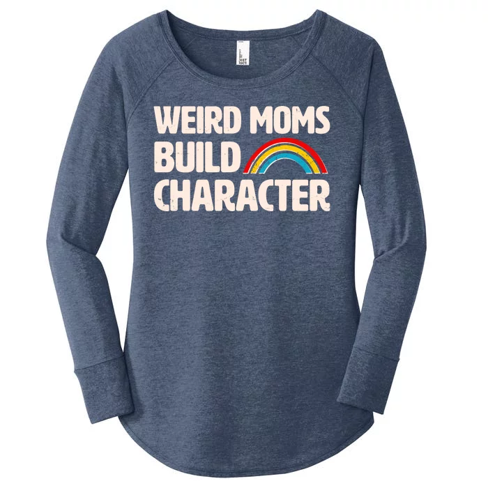 Funny Weird Moms Build Characters Women's Perfect Tri Tunic Long Sleeve Shirt