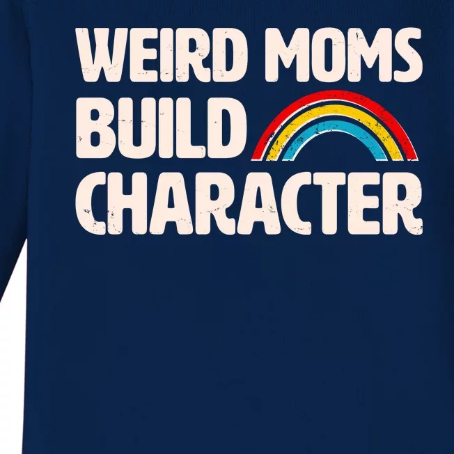 Funny Weird Moms Build Characters Baby Long Sleeve Bodysuit