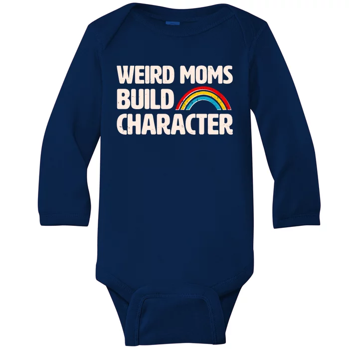 Funny Weird Moms Build Characters Baby Long Sleeve Bodysuit