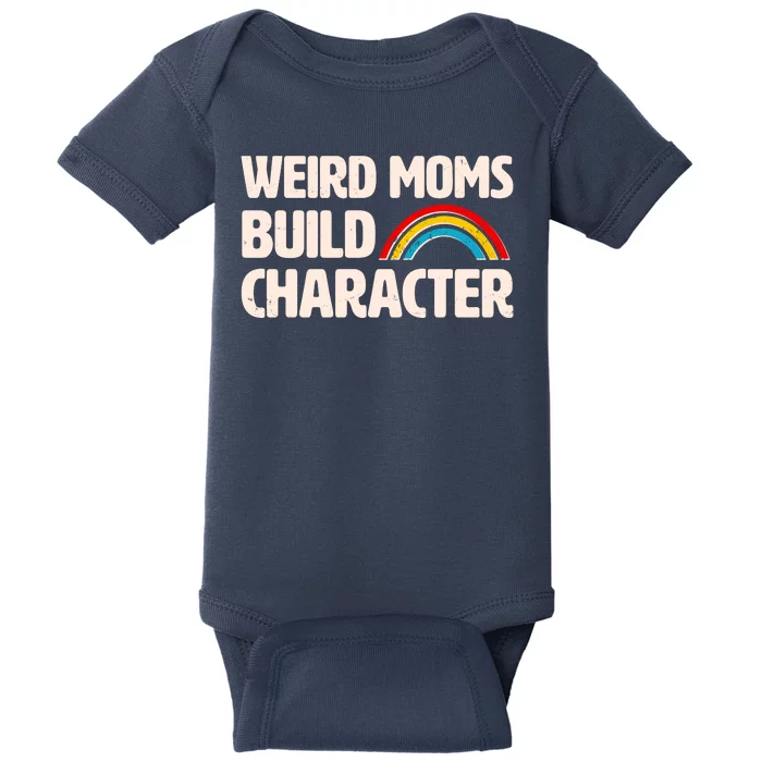 Funny Weird Moms Build Characters Baby Bodysuit