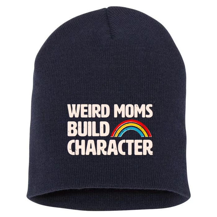 Funny Weird Moms Build Characters Short Acrylic Beanie