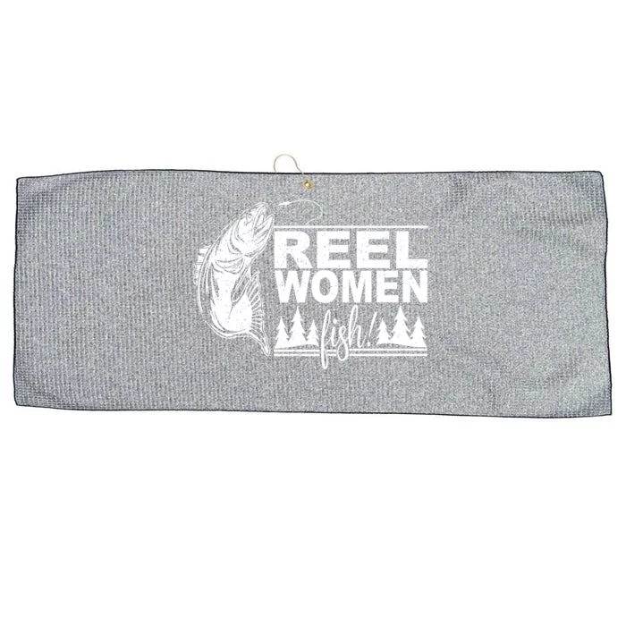 Fishing Wife Mom Cool Gift Large Microfiber Waffle Golf Towel