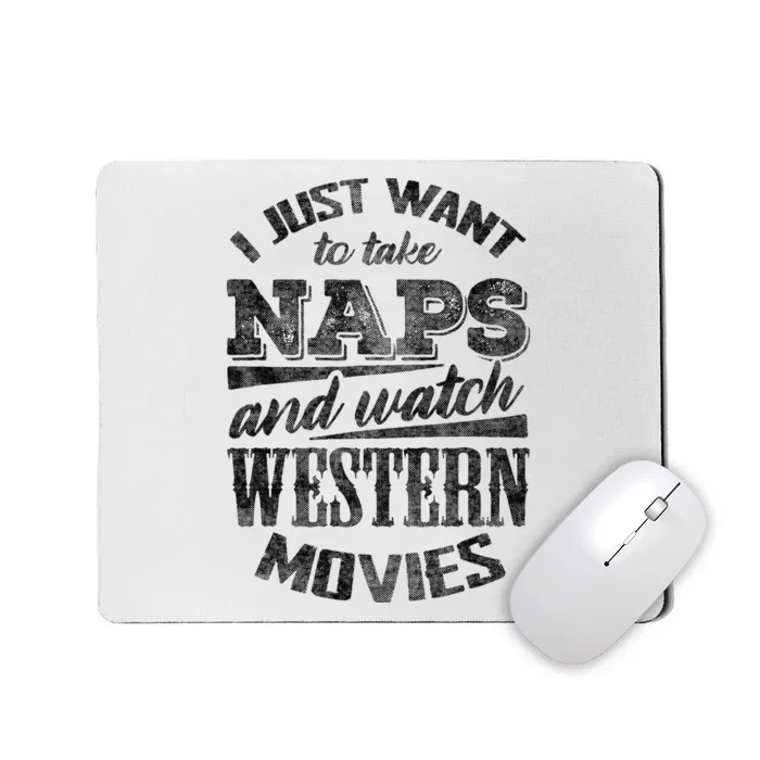 Funny Western Movie Lover Graphic Movie Fan Mousepad