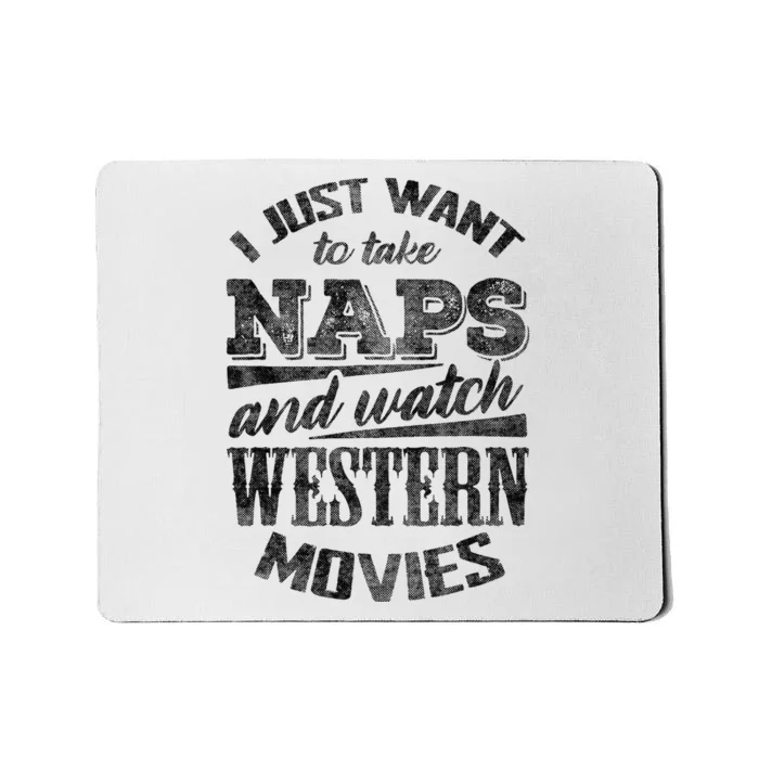 Funny Western Movie Lover Graphic Movie Fan Mousepad