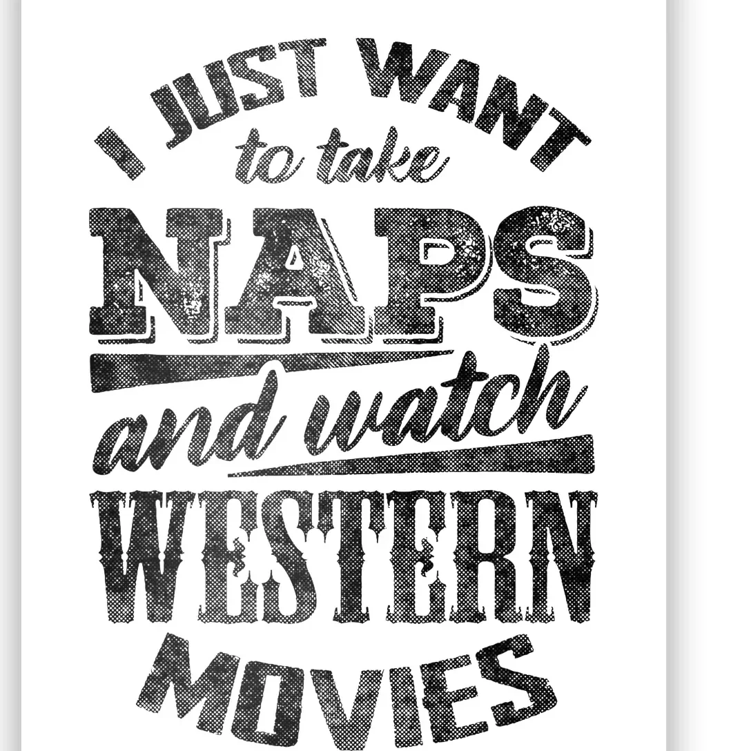 Funny Western Movie Lover Graphic Movie Fan Poster