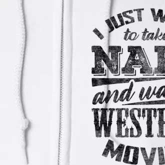 Funny Western Movie Lover Graphic Movie Fan Full Zip Hoodie