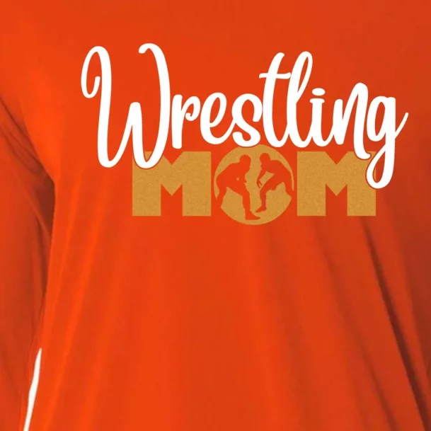 Funny Wrestling Mom Wrestler Mom Meaningful Gift Cooling Performance Long Sleeve Crew