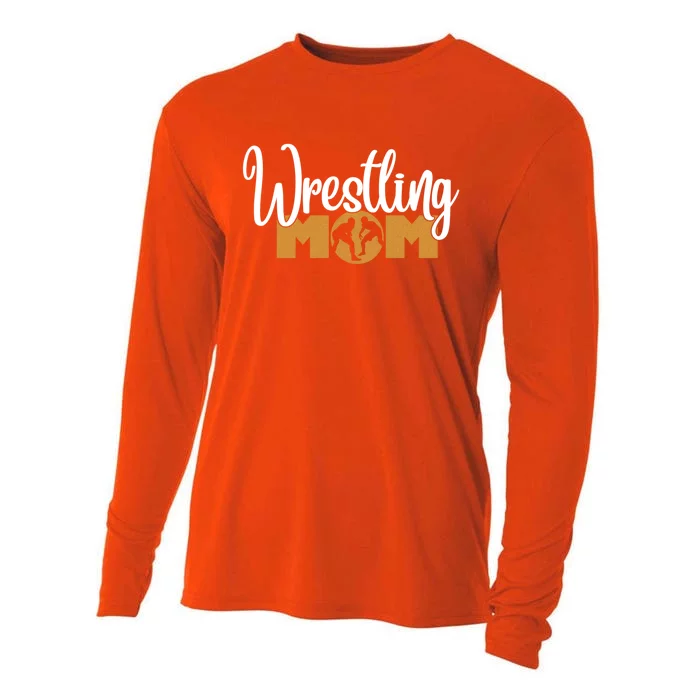 Funny Wrestling Mom Wrestler Mom Meaningful Gift Cooling Performance Long Sleeve Crew