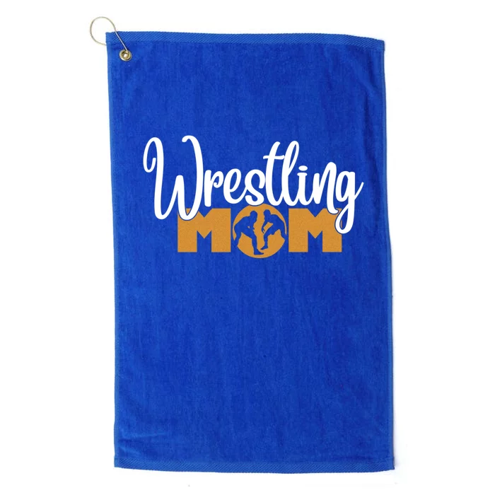 Funny Wrestling Mom Wrestler Mom Meaningful Gift Platinum Collection Golf Towel