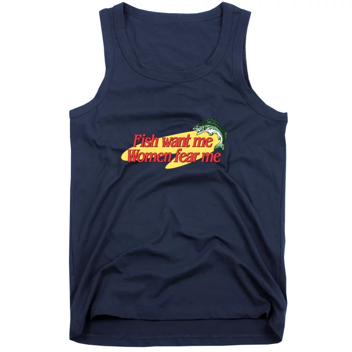 Fish Want Me Women Fear Me Tank Top