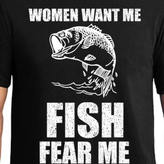 Fish Want Me, Women Fear Me Meme Pajama Set