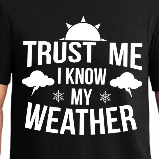 Funny Weather Meteorologist Gift Forecaster Weatherman Climate Pajama Set