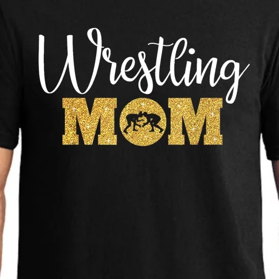 Funny Wrestling Mom Gift Funny Wrestling Gift For Women Wrestler Mom Gift Pajama Set