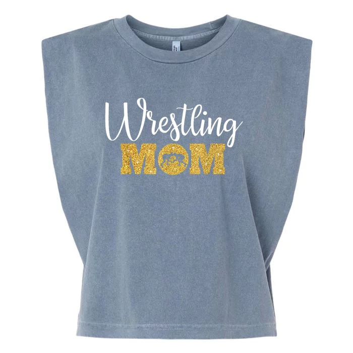 Funny Wrestling Mom Gift Funny Wrestling Gift For Women Wrestler Mom Gift Garment-Dyed Women's Muscle Tee