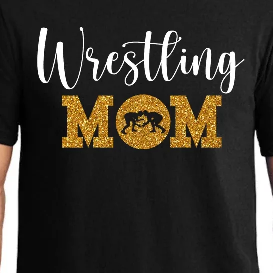 Funny Wrestling Mom Gift Funny Wrestling Gift For Women Wrestler Mom Gift Pajama Set