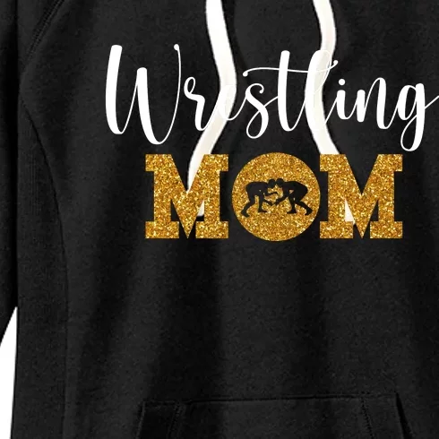 Funny Wrestling Mom Gift Funny Wrestling Gift For Women Wrestler Mom Gift Women's Fleece Hoodie