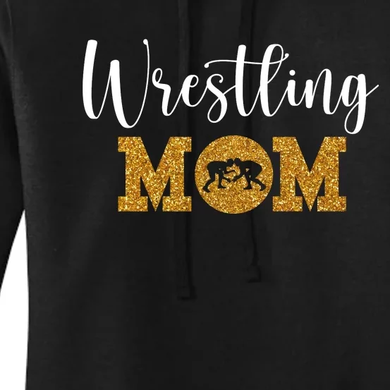 Funny Wrestling Mom Gift Funny Wrestling Gift For Women Wrestler Mom Gift Women's Pullover Hoodie