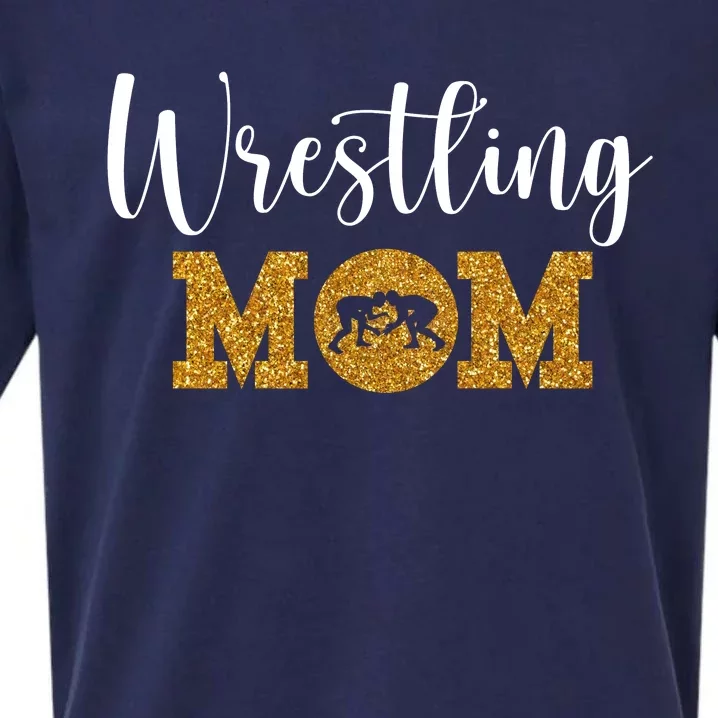 Funny Wrestling Mom Gift Funny Wrestling Gift For Women Wrestler Mom Gift Sueded Cloud Jersey T-Shirt