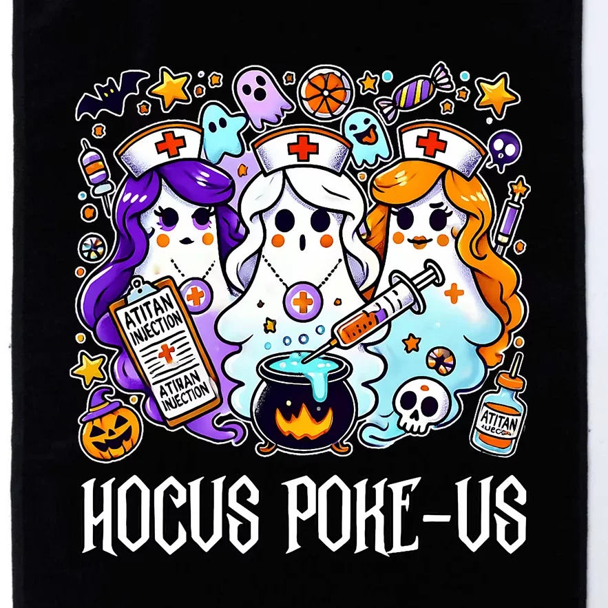 Funny Witches Nurse Spooky Nurse Witch Halloween Nursing Pun Platinum Collection Golf Towel