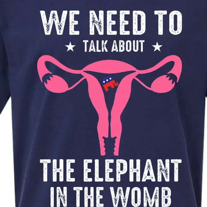 Funny We Need To Talk About The Elephant In The Womb Sueded Cloud Jersey T-Shirt