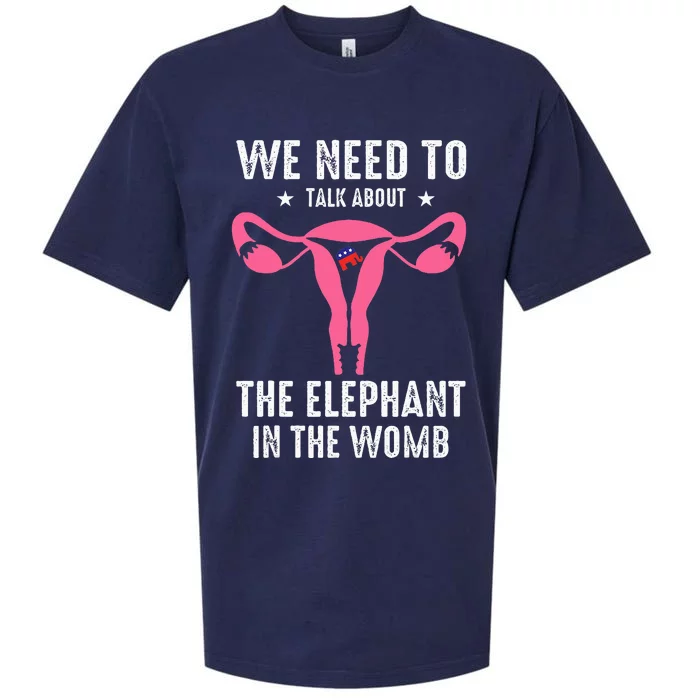 Funny We Need To Talk About The Elephant In The Womb Sueded Cloud Jersey T-Shirt