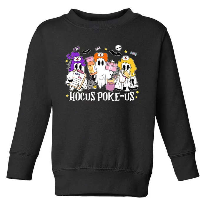 Funny Witches Nurse Spooky Nurse Costume Halloween Nursing Toddler Sweatshirt