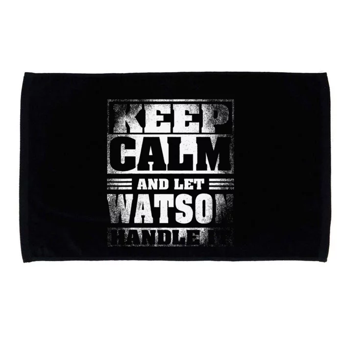 Funny Watson Name Gift Watson Microfiber Hand Towel