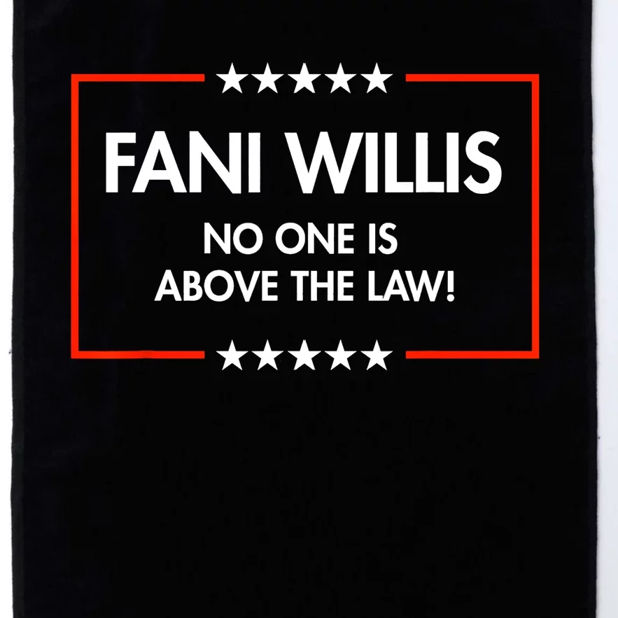 Fani Willis No One Is Above The Law Platinum Collection Golf Towel