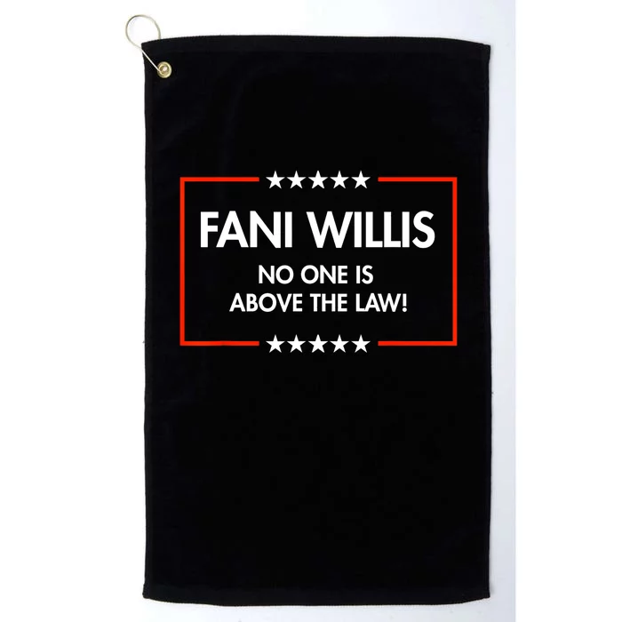 Fani Willis No One Is Above The Law Platinum Collection Golf Towel