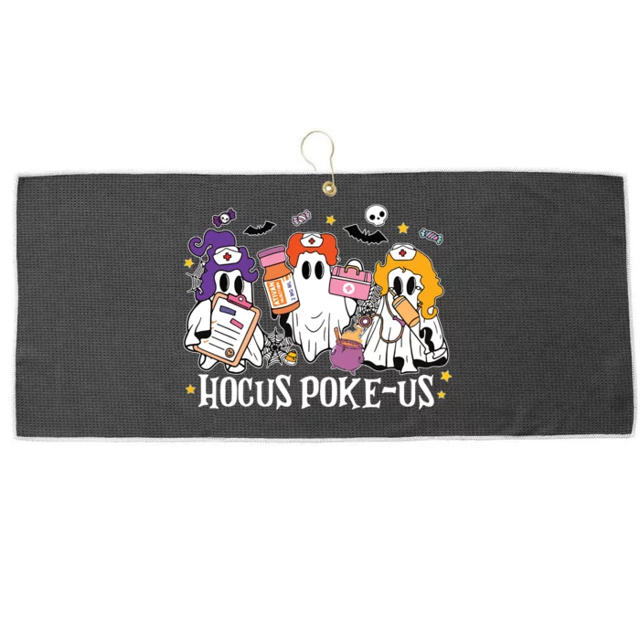 Funny Witches Nurse Spooky Nurse Costume Halloween Nursing Large Microfiber Waffle Golf Towel