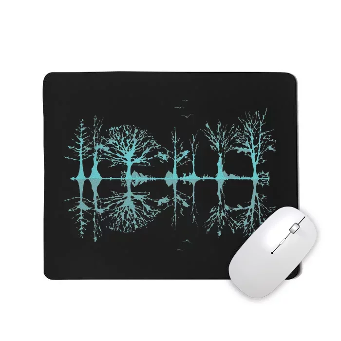 Funny Wildlife Nature Forest Trees Reflection Outdoor Forest Mousepad