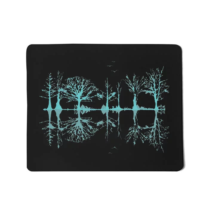 Funny Wildlife Nature Forest Trees Reflection Outdoor Forest Mousepad