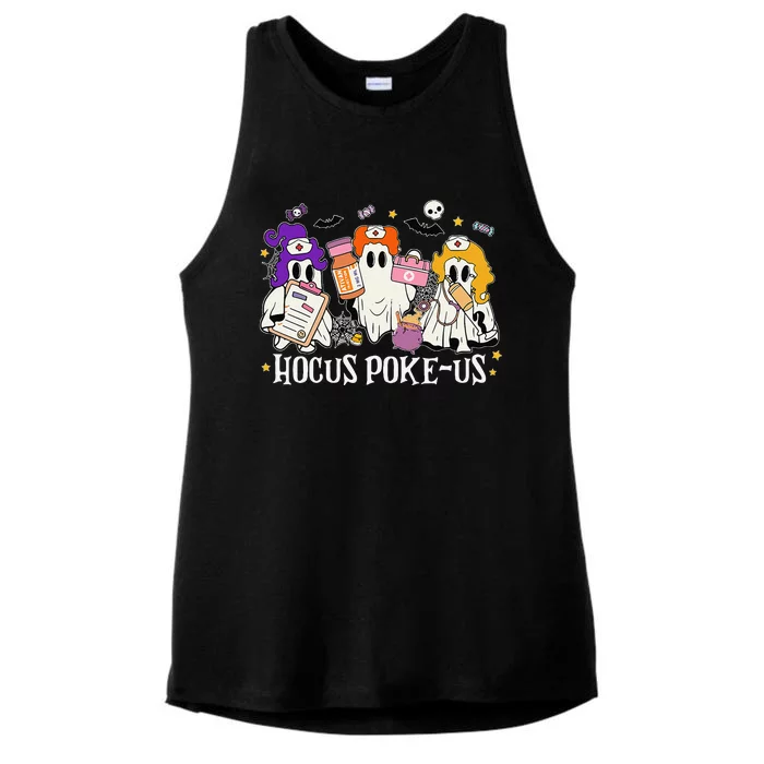 Funny Witches Nurse Spooky Nurse Costume Halloween Nursing Gift Ladies Tri-Blend Wicking Tank