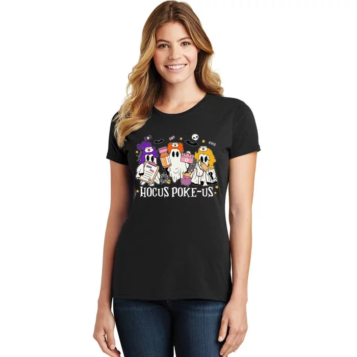 Funny Witches Nurse Spooky Nurse Costume Halloween Nursing Gift Women's T-Shirt