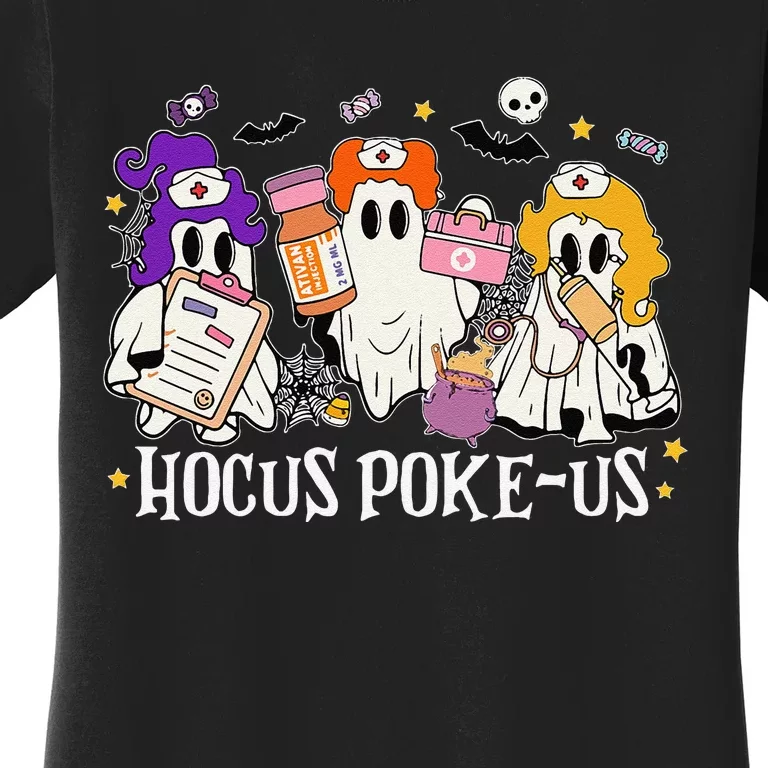 Funny Witches Nurse Spooky Nurse Costume Halloween Nursing Gift Women's T-Shirt