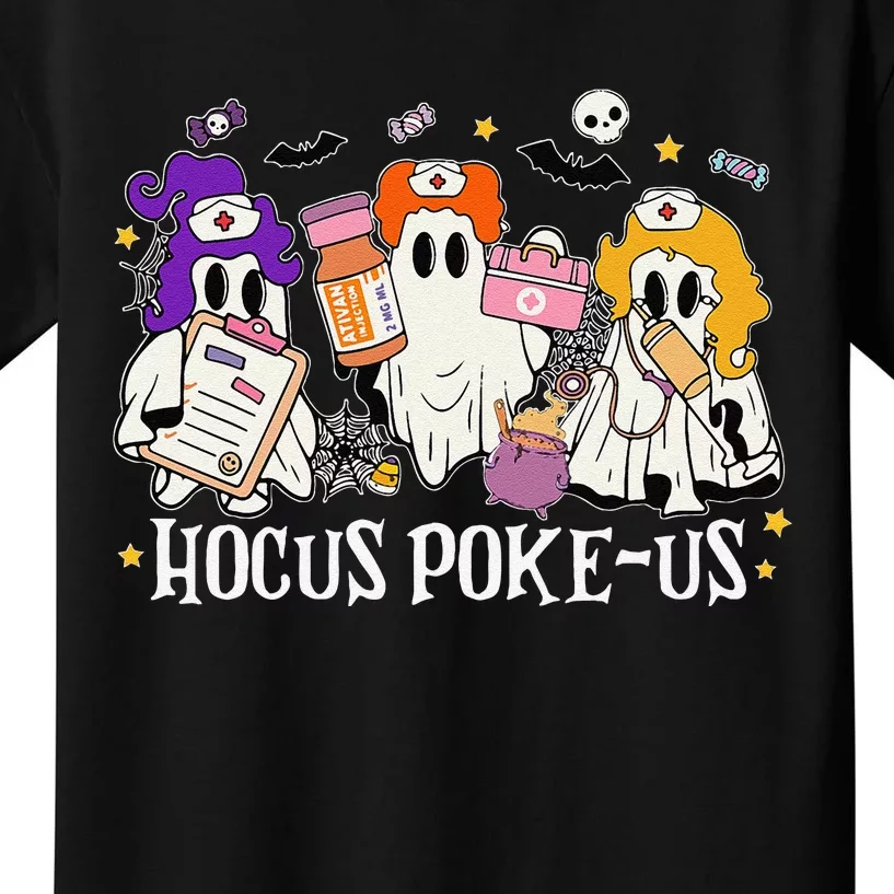 Funny Witches Nurse Spooky Nurse Costume Halloween Nursing Gift Kids T-Shirt