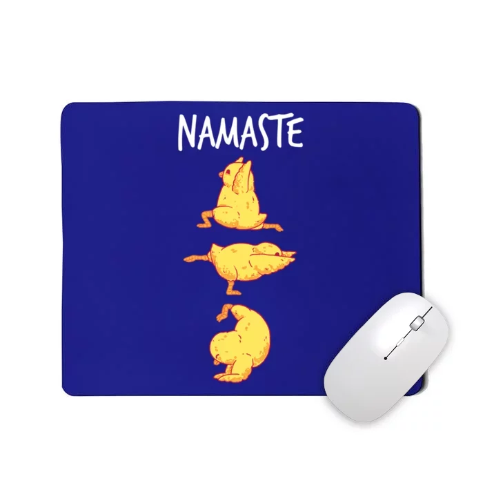 Funny Workout Namaste Chicken Yoga Pose Gift Mousepad