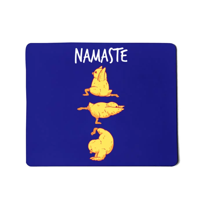 Funny Workout Namaste Chicken Yoga Pose Gift Mousepad