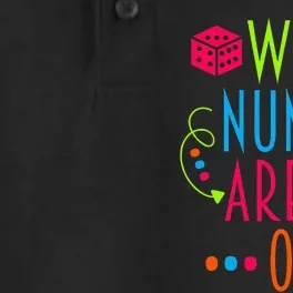 Funny What Number Are We On Bunco Dice Game Night Player Dry Zone Grid Performance Polo